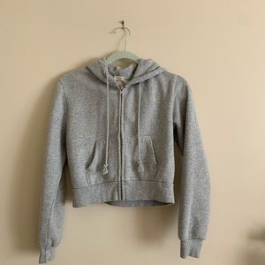 Brandy Melville gray crystal hoodie